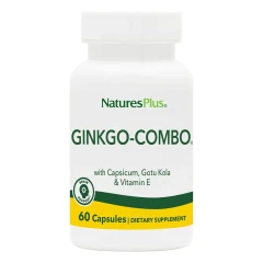 Гінкго білоба Nature's Plus комбо комплекс (Ginkgo Combo) 60 вегетаріанських капсул