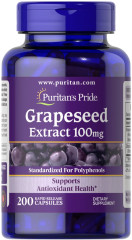 Екстракт виноградних кісточок Puritan's Pride (Grapeseed Extract) 100 мг 200 капсул