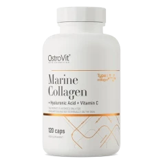 Морський колаген Ostrovit з гіалуроновою кислотою та вітаміном C Marine Collagen with Hyaluronic Acid and Vitamin C 120 капсул