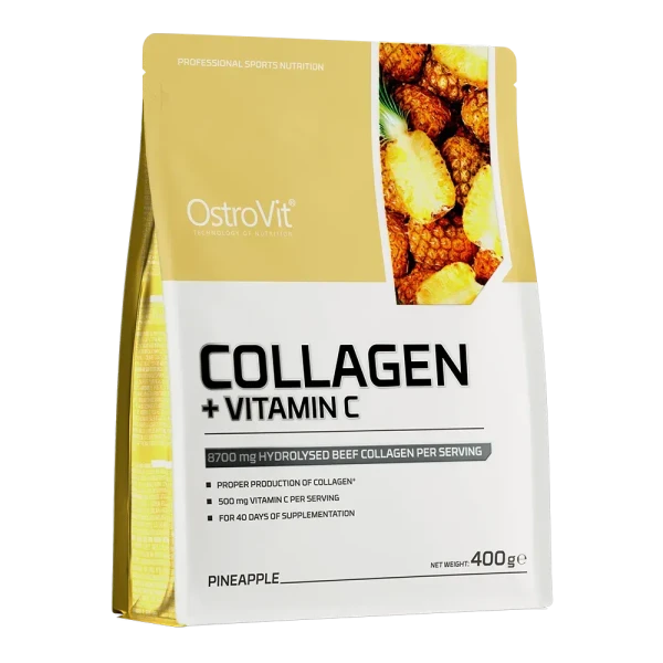 Коллаген Ostrovit + Витамин C Collagen + Vitamin C ананас 400 г
