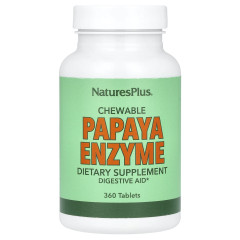 Пищеварительные ферменты папайи Nature's Plus (Chewable Papaya Enzyme Supplement) 360 жевательных таблеток