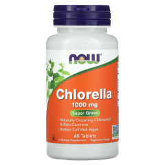 Хлорелла Now Foods (Chlorella) 1000 мг 60 таблеток