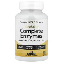 Повний комплекс ферментів California Gold Nutrition (Complete Enzymes) 90 капсул