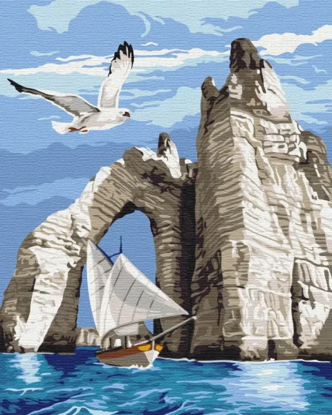 Картина по номерам Прогулка под скалами Brushme 48x60