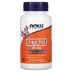 7-Кето ДГЕА Now Foods (7-Keto DHEA) 25 мг 90 капсул