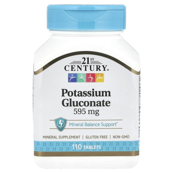 Глюконат калію (Potassium Gluconate) 595 мг 110 таблеток