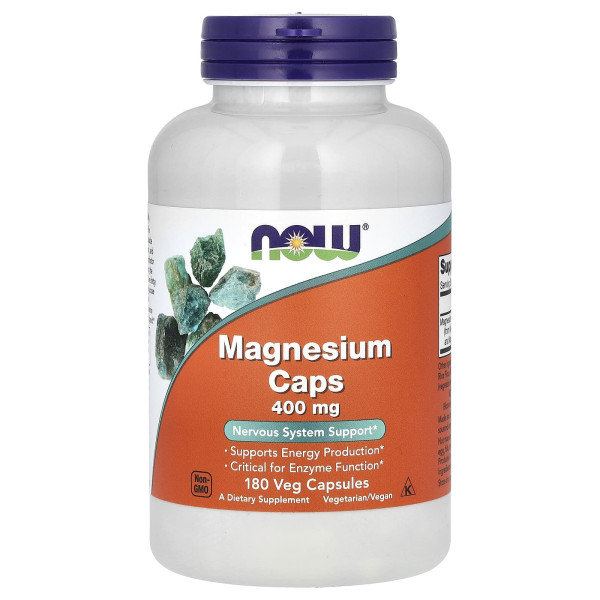 Магній Now Foods (Magnesium caps) 400 мг 180 капсул