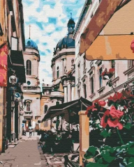 Картина за номерами Львівська вуличка  Brushme 48x60