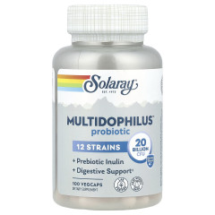 Пробіотики Solaray (Multidophilus 12) 20 млрд КУО 100 капсул