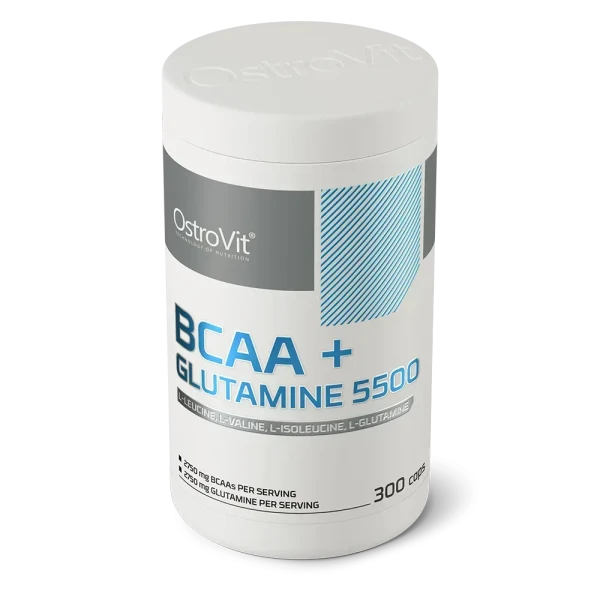 BCAA Ostrovit + Глютамін BCAA+Glutamin 5500 мг 300 капсул
