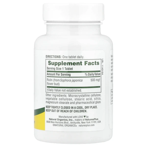 Рутин Nature's Plus (Rutin) 500 мг 60 таблеток