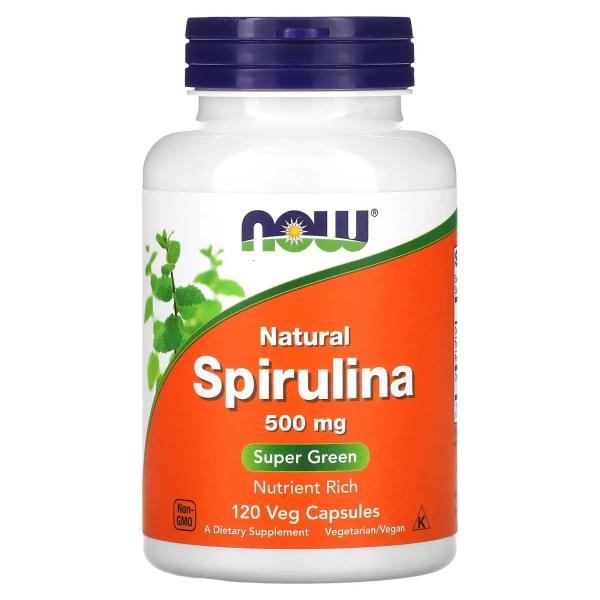 Спіруліна органічна Now Foods (Spirulina Organic) 500мг 120 капсул