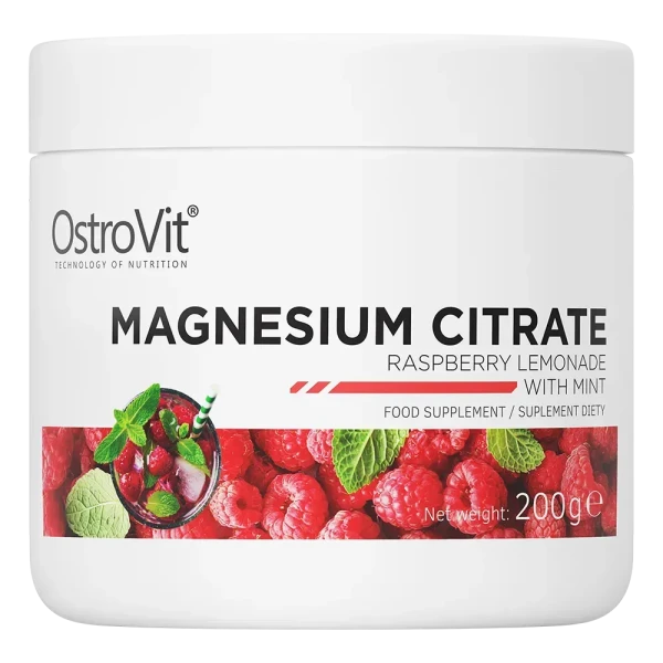 Магний Цитрат Ostrovit Magnesium Citrate малина-лимонад с мятой 200 г