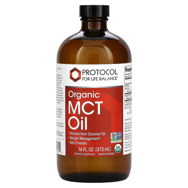 Олія MCT Protocol for Life Balance (Organic MCT Oil) органічна 473 мл