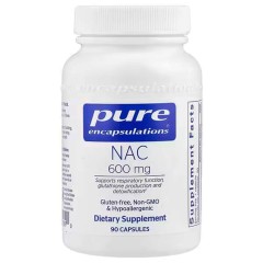 N-ацетилцистеин Pure Encapsulations (NAC) 600 мг 90 капсул