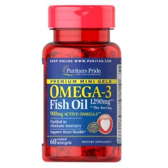 Омега-3 1290 мг Puritan's Pride (Omega-3) 60 капсул