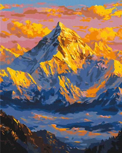 Картина за номерами Сонце над горами  Brushme 40x50