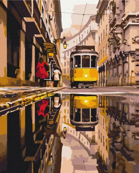 Картина за номерами Міський трамвай  Brushme 48x60