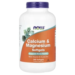 Кальцій і магній NOW Foods (Calcium &amp; Magnesium) 240 капсул
