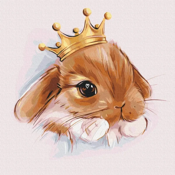 Картина за номерами Крихітка зайченя  Brushme 40x40