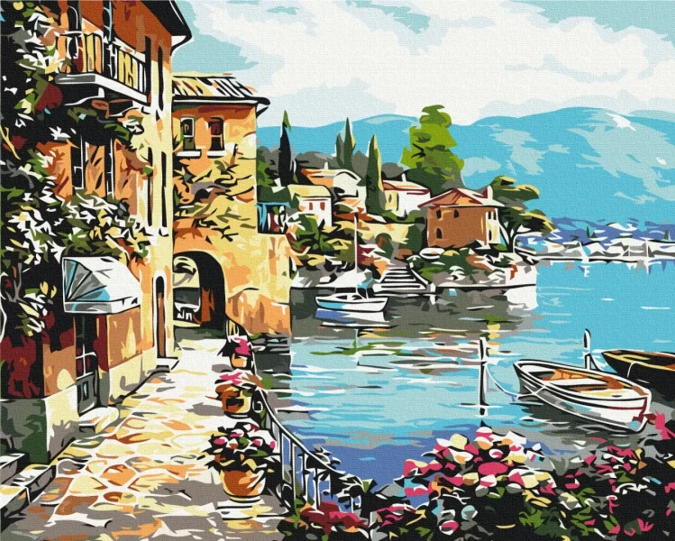 Картина за номерами Літня набережна  Brushme 40x50