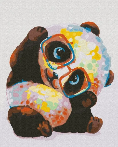 Картина за номерами Веселкова панда  Brushme 48x60