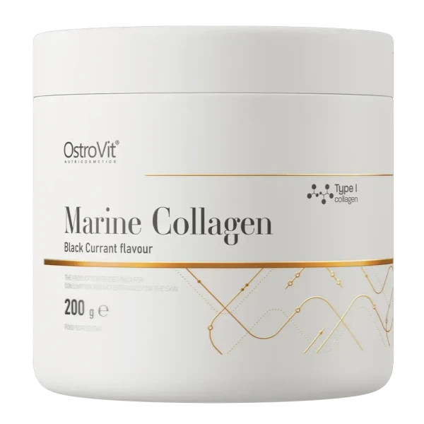 Морской коллаген Ostrovit Marine Collagen черная смородина 200 г