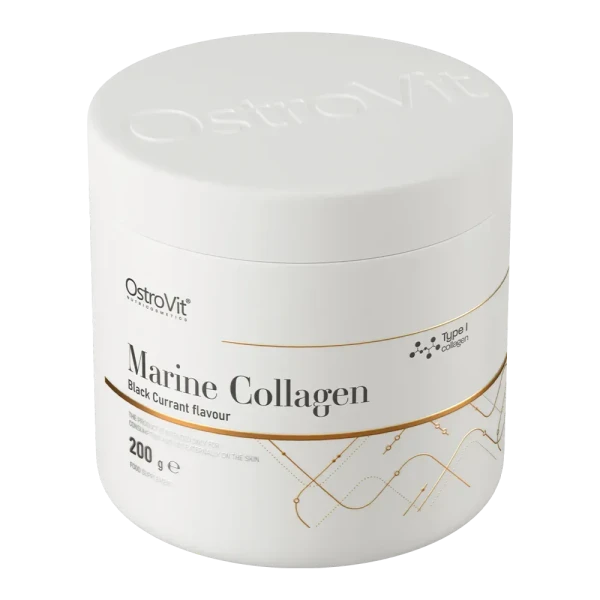 Морской коллаген Ostrovit Marine Collagen черная смородина 200 г