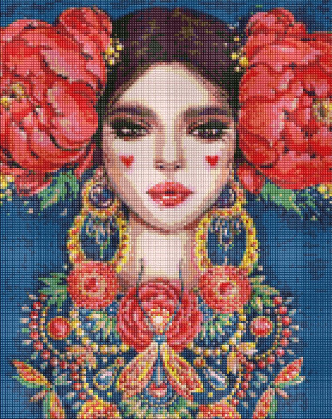 Набір алмазної мозаїки Чарівна краса ©lesya_nedzelska_art 40x50 Ideyka