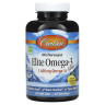 Carlson, Elite Omega-3 Gems®, омега-3 кислоти з норвезької риби дикого вилову, натуральний лимонний смак, 90 капсул
