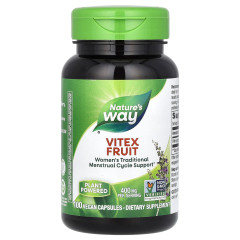Плоды витекса Nature's Way (Vitex Fruit) 400 мг 100 веганских капсул