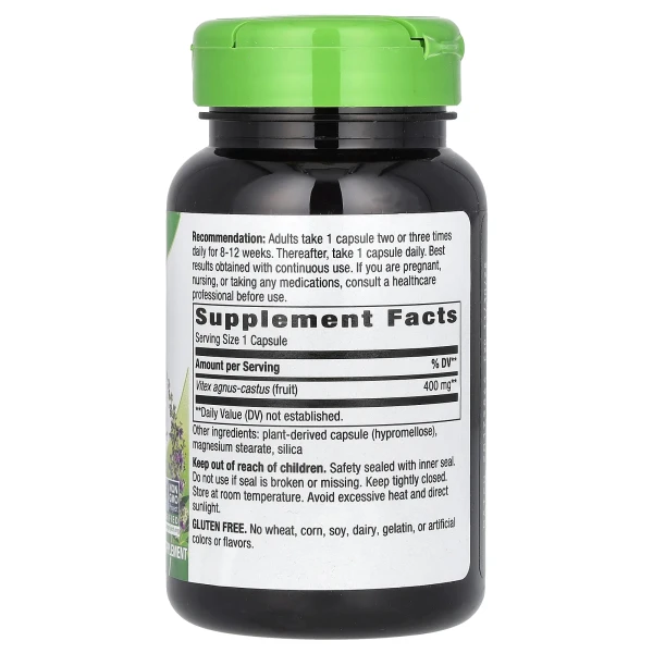 Плоды витекса Nature's Way (Vitex Fruit) 400 мг 100 веганских капсул