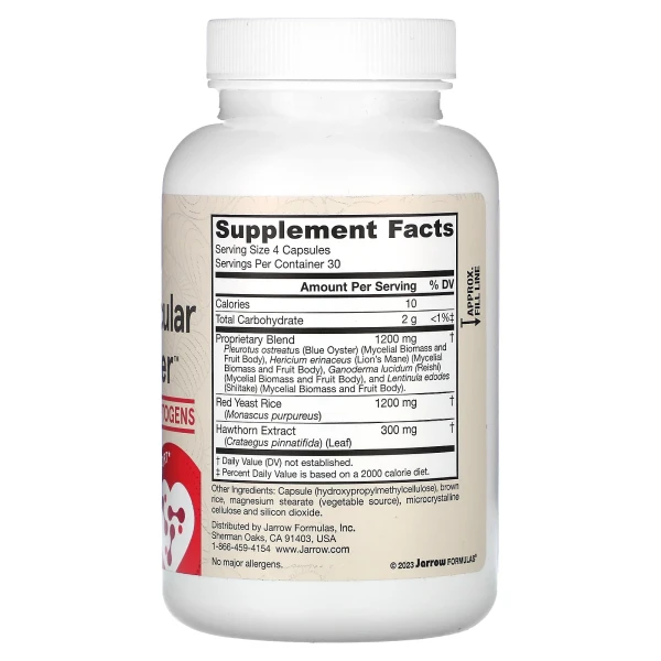 Оптимізатор серцево-судинної системи Jarrow Formulas (Cardiovascular Optimizer) 120 капсул