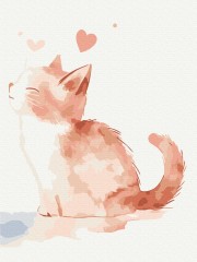 Картина за номерами Муркотіння любові 2 40x50 Brushme