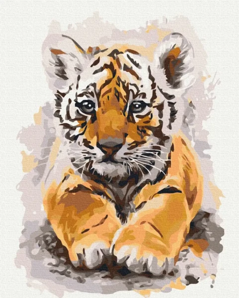 Картина по номерам Милый тигренок Brushme 48x60