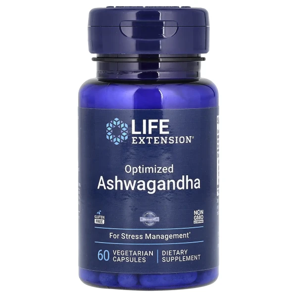 Оптимізований екстракт ашваганди Life Extension (Optimized Ashwagandha Extract) 125 мг 60 капсул