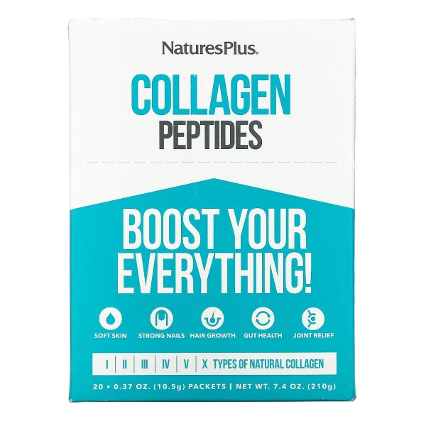 Пептиди колагену Nature's Plus (Collagen Peptides) 20 пакетиків по 10,5 г