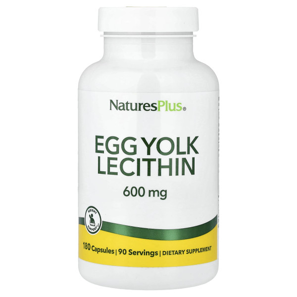 Лецитин із яєчних жовтків Nature's Plus 600 мг 180 капсул