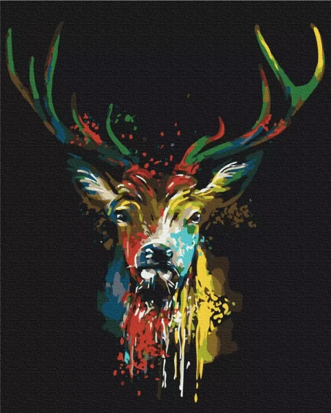 Картина за номерами Барвистий олень 40x50 Brushme
