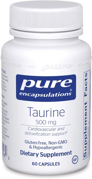 Таурин Pure Encapsulations (Taurine) 500 мг 60 капсул