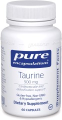 Таурин Pure Encapsulations (Taurine) 500 мг 60 капсул
