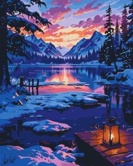 Картина по номерам Пейзаж зимой 40 х 50 Art Craft