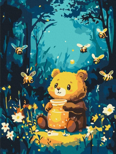 Картина за номерами Дружба з бджілками  Brushme 30x40