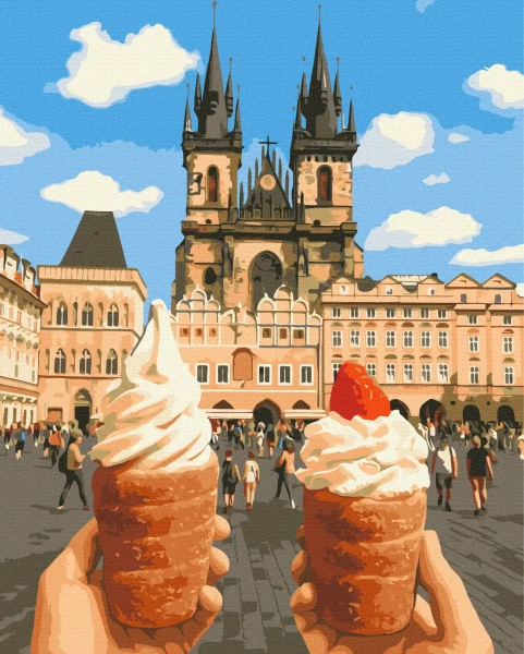 Картина за номерами Ласощі старого міста  Brushme 40x50