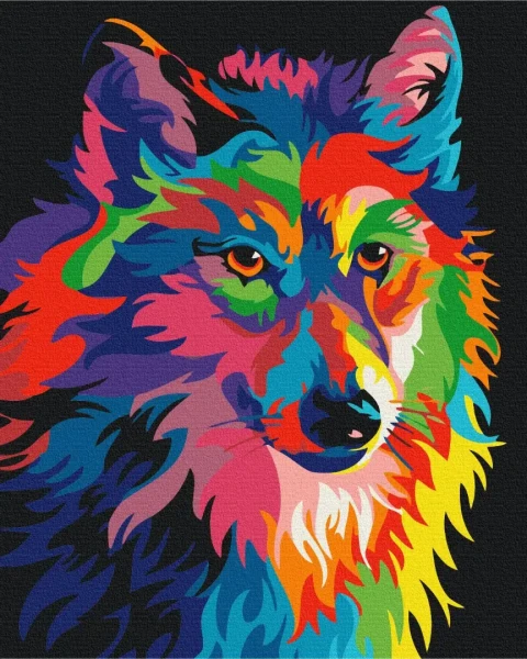 Картина по номерам Радужный хищник Brushme 48x60