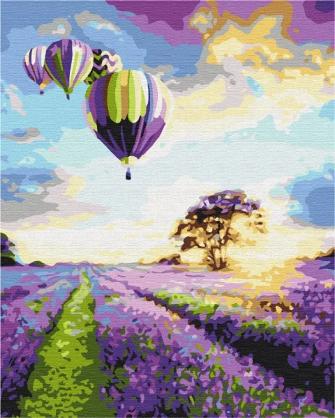 Картина за номерами Політ над лавандовим полем  Brushme 48x60
