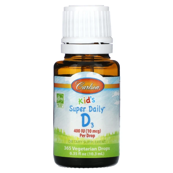 Вітамін Д3 для дітей Carlson (Kid's Super Daily D3) 400 МО 10.3 мл