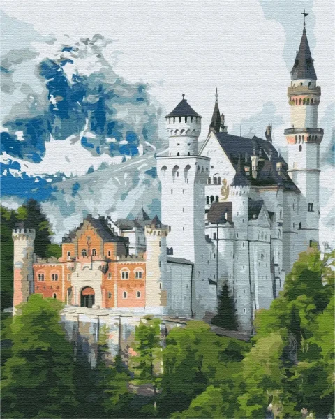 Картина по номерам Сказочный замок Нойшванштайн Brushme 40x50