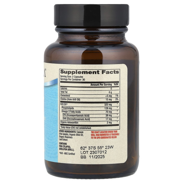 Олія криля для дітей Dr. Mercola (Kids Krill Oil) 160 мг 60 капсул