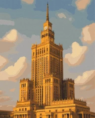 Преміум картина за номерами Палац культури і науки у Варшаві Brushme 40x50